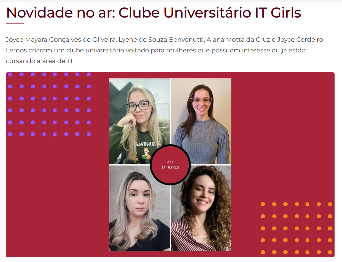 Foto do clube universitário
